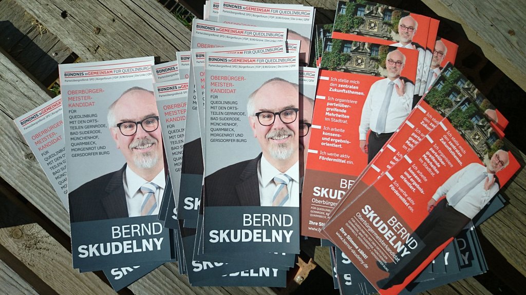 Wahlwerbung Oberbürgermeisterwahl Quedlinburg